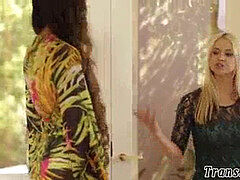 tranny shoots a load honey mouth