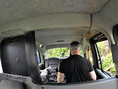 Ebony woman gets fucked in London taxi