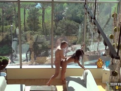 Grote mammen, Zwart, Stel, Reusachtig, Realiteit, Tieten likken, Bekijker, Vrouw