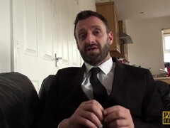 アナル, デカ尻, フェラチオ, イギリス人, 口内発射, 服従, フェティッシュ, 現実