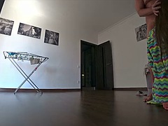 Real betrayal. Wife cheats on her husband before he returns home