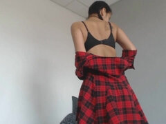 素人, デカパイ, フランス人, 自然山雀, ピグテール, 生徒, ティーン, おもちゃ