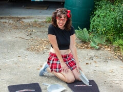 Gros cul, Rondelette, Femelle, Hd, Seins naturels, Solo, Se déshabiller, Allumeuse