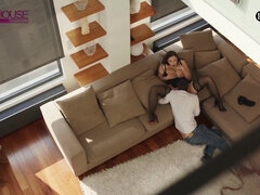 Grote kont, Grote mammen, Zwart, Bruinharig, Erotisch, Fetisj, Hardcore, Kousen