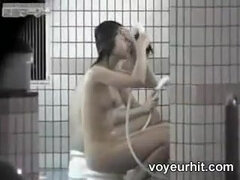 Cuarto de baño, Morena, Chino, Desnudo, Espía, Adolescente, Tetas