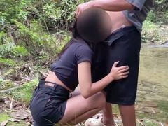 18, 素人, アジア人, 中出し, フィリピン女性, 自家製, 小柄, 公共