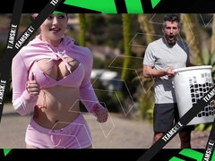 Tetas grandes, Tetona, Pareja, Enorme, Pov, Coño, Flaco, Tetas