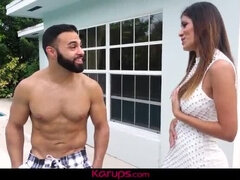 Alexa Vega MILF Fucks Lawyer For Payment in Outdoor Poolside Sex