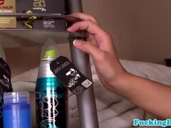 Attractive petite euro babes plan salon threeway