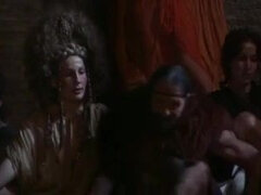 Vintage porn model girls are enjoying hardcore group fuck in retro brothel