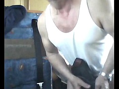 Grandpa show on webcam