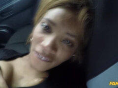 Amateur, Mamada, Coche, Corrida, Estilo perrito, Ébano, Al aire libre