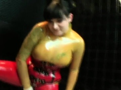 Amateur, Brunette brune, Femme dominatrice, Fétiche, Latex, Mère que j'aimerais baiser, Webcam