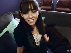 デカチン, フェラチオ, 茶髪の, なめる, 自然山雀, 剃毛, ティーン, オッパイの