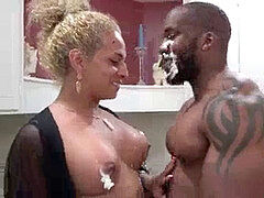 Anal, Verga grande, Negro, Rubia, Comida, Transexual