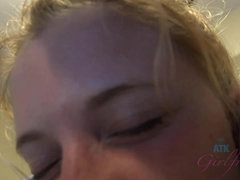 Strand, Blondine, Blasen, Handjob, Orgasmus, Zierlich, Pov, Titten