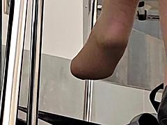 Leie, Tussi, Füsse, Fetisch, Absätze, Nylon