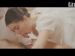 Hotwife bride bangs ex for a final round in psychoporn movie