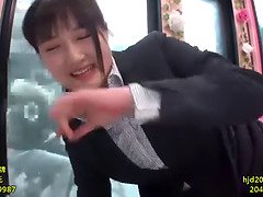 Asiatisch, Bus, Auto, Fingern, Hd, Interrassisch, Japanische massage, Öffentlich