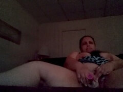 BBW milf takes a ride on a big cock and uses adult toys