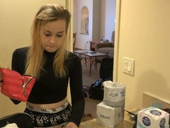 Amateur, Petite amie, Lunettes, Culottes ou slips, Petite femme, Pov, Fumer, Nénés