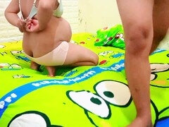 素人, 叔母, フェラチオ, インド人, なめる, 母, 義母, フェラする