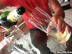 ブロンド, カップル, チェコ, 彼女, レズビアン, オナニー, 母, 現実