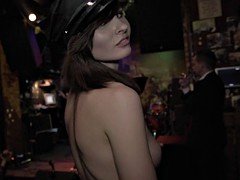 Jeny Smith naked girl in a bar and on stage