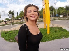 ブロンド, 巨乳な, 露出狂, アウトドア, 公共, ロシア人, ソフトコア, オッパイの