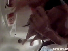 Hinter den kulissen, Braunhaarige, Hd, Lesbisch, Milf, Mutti, Realität, Dusche