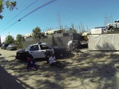 Culo, Tetas grandes, Tetona, Sucio, Doble penetracion, Interracial, Al aire libre, Tetas