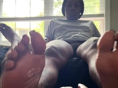Leie, Schwarz, Schwarz, Fetisch, Fußfetisch, Handjob, Latina, Pov