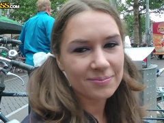 Anal, Brunette, Heels, Lingerie, Outdoor, Piercing, Public