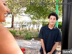 デカパイ, フェラチオ, 茶髪の, バック, 異人種間, 淫乱熟女, オマンコ, 馬乗り