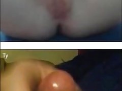 Tir de sperme, Masturbation, Webcam
