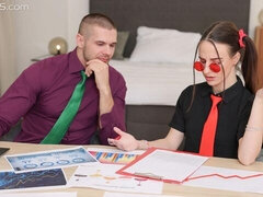 Grote lul, Pijpbeurt, Sperma, Harig, Natuurlijke tieten, Kut duiken, Mager, Tiener