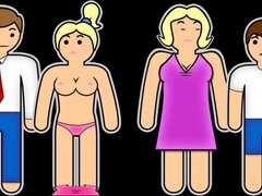 Blond, Pijpbeurt, Sperma shot, Hardcore, Interraciaal, Roodharige vrouw, Taboe, Trio