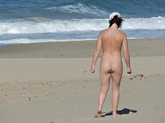 ビーチ, Hd, 淫乱熟女, いじめ