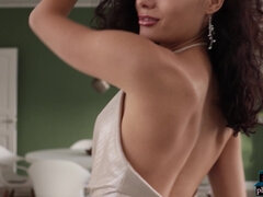 Petite Asian teen model Layla Balan solo