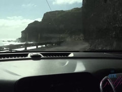 Leie, Auto, Besamung, Orgasmus, Im freien, Pov, Rasiert, Titten