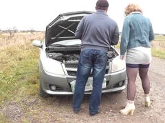 Wohlbeleibte schöne frauen, Auto, Hardcore, Absätze, Im freien, Öffentlich, Taboo, Hure