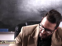 London River & Ryan Mclane finally make their marriage work with hot sex & pussy licking