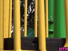 Teens creating adult content on big cock