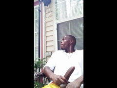Dboan30 Flashes Huge BBC on Porch - Public Masturbation & Cum