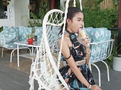 お尻, 足, 彼女, なめる, タトゥー, ヤリマンの