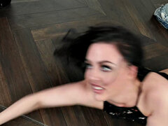 Morena, Polla, Consolador, Estilo perrito, Lamidas, Masturbación, Tetas, Vibrador