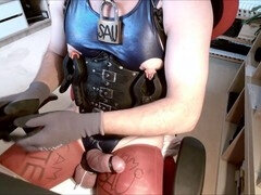 Webcam twink gets a steamy massage in German