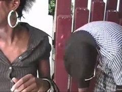 Leie, Schwarz, Blasen, Selbstgemacht, Lecken, Muschi, Rasiert, Titten