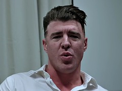 In den arsch, Fetisch, Schwul, Büro, Tätowierung, Toilette