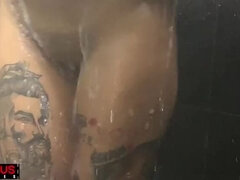 Amateur Lesbian Shower Fun: My Friend and I Make Out and Eat Pussy